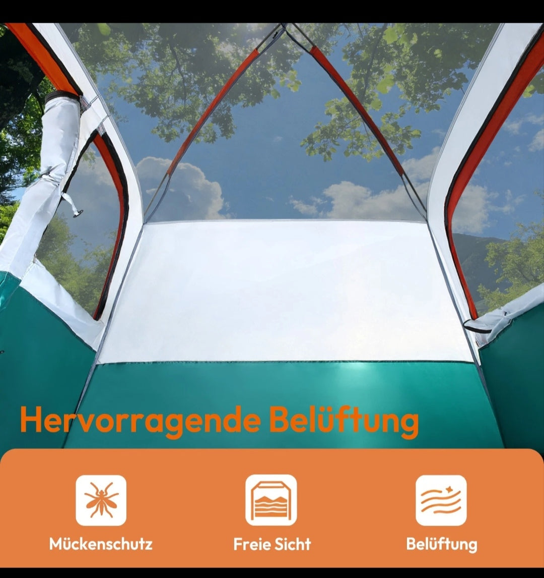 Campingzelt Pop Up Zelt Wurfzelt Wasserfest 4 Personen