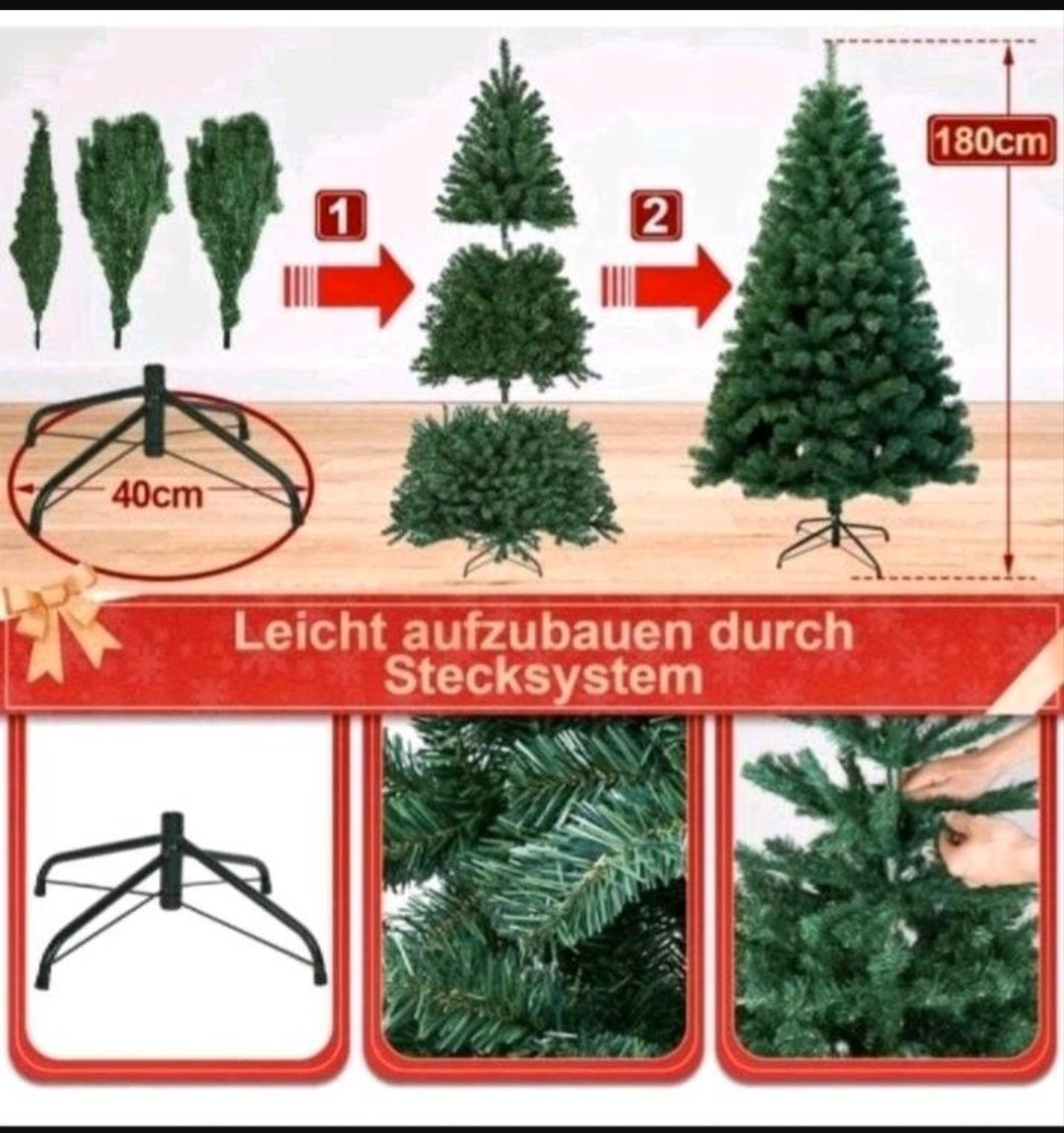 Weihnachtsbaum Tannenbaum 180cm Künstlich