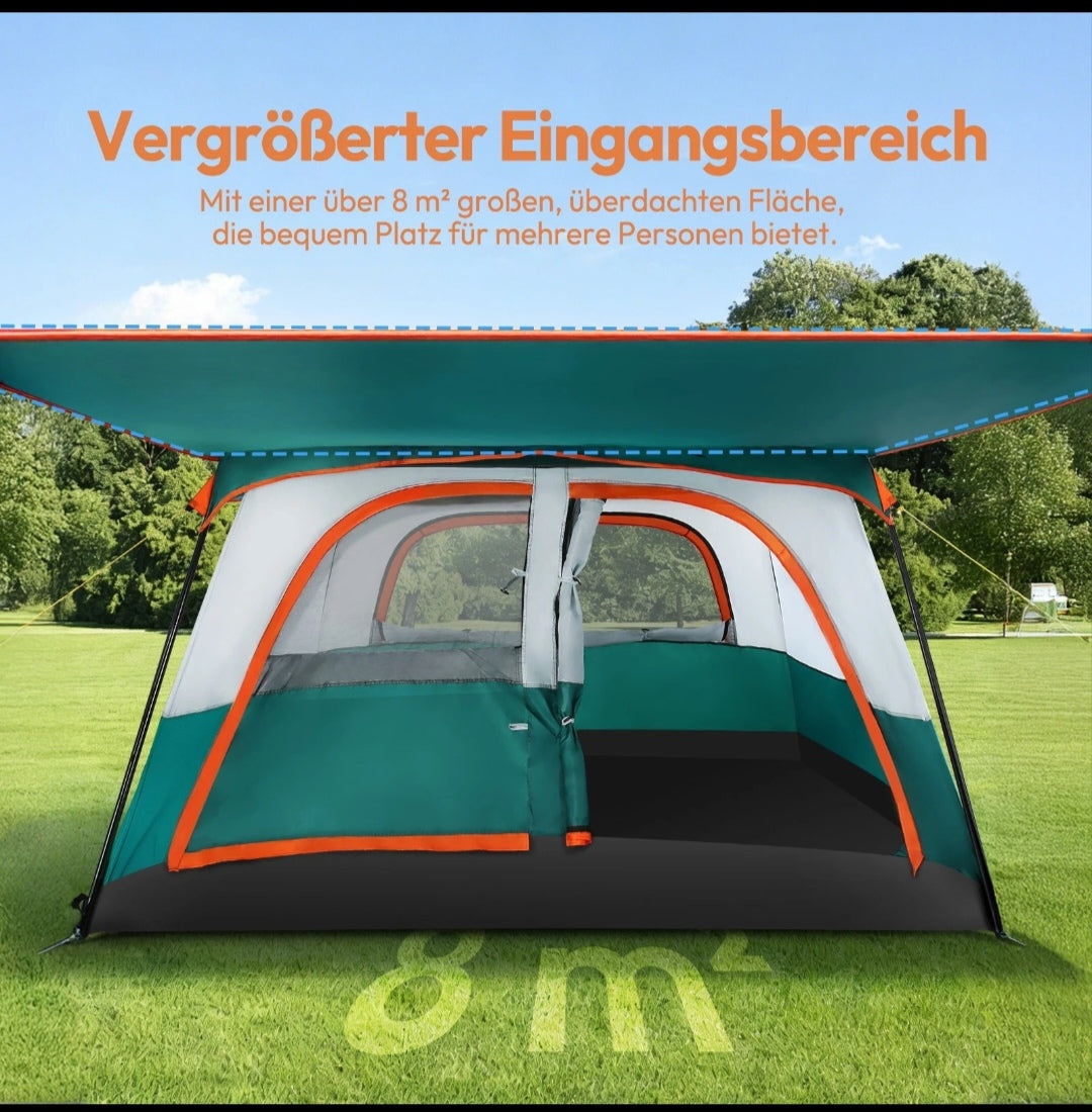 Campingzelt Pop Up Zelt Wurfzelt Wasserfest 4 Personen