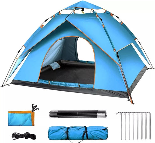 Campingzelt Pop Up Zelt Wurfzelt Wasserfest 3-4 Personen