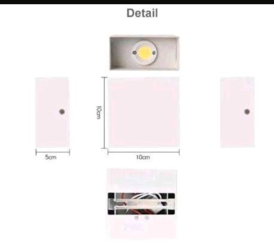 Led Wandleuchte Wandlampe 2 Stück Innenbereich