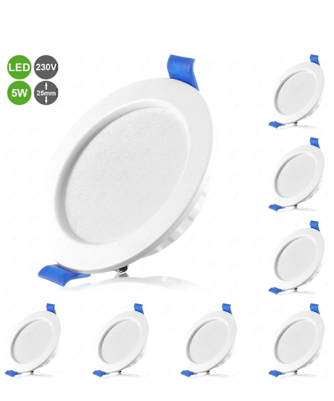 Led Einbau Spots Strahler 20St Kaltweiss