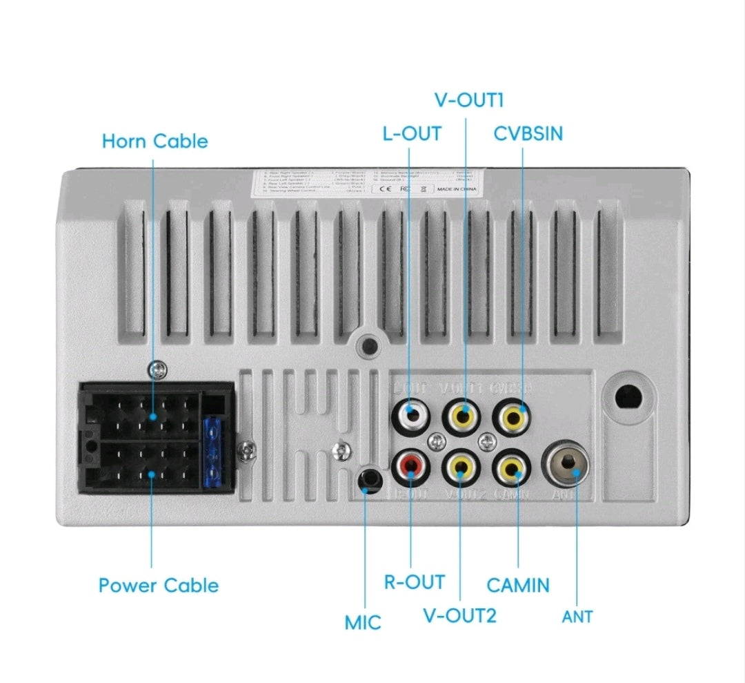 Autoradio Bluetooth Doppel Din2 Touchscreen 7 Zoll