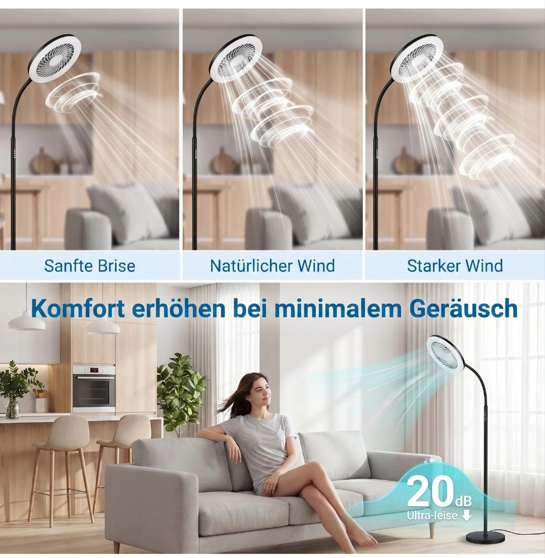 Standventilator Stehlampe Rgb Ventilator