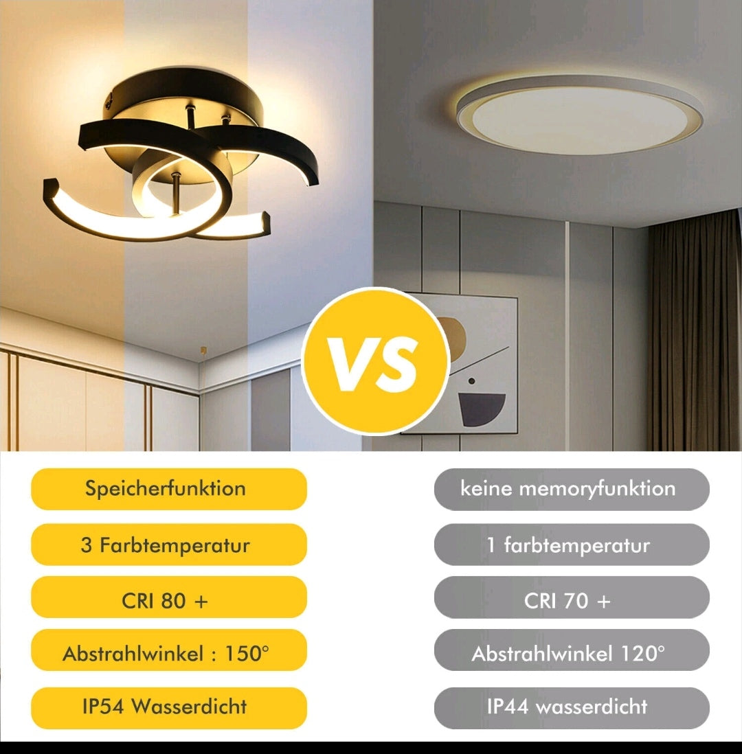 Led Deckenlampe Deckenleuchte 3 Farbig