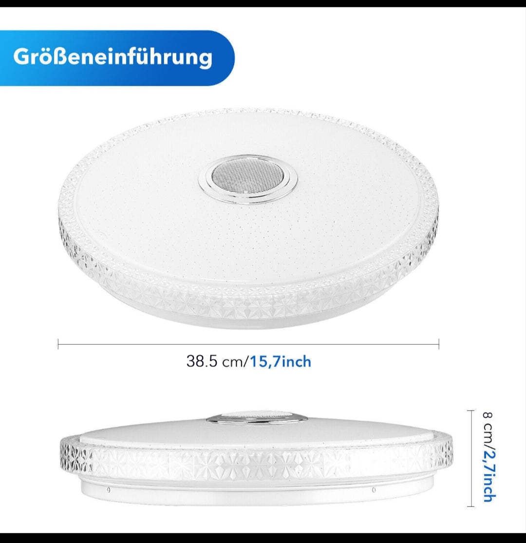 Deckenlampe Deckenleuchte Bluetooth Lautsprecher Rgb
