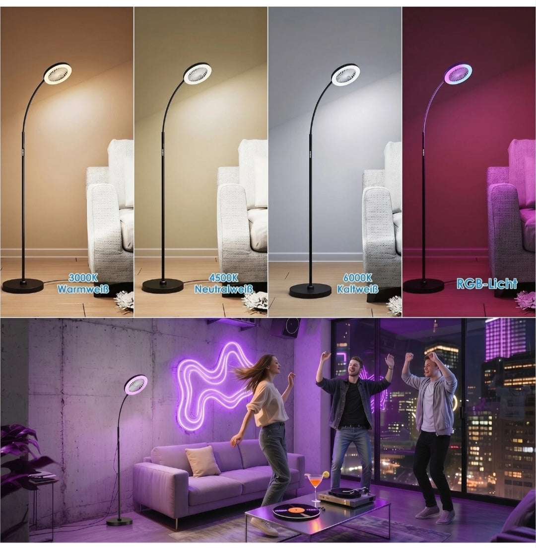 Standventilator Stehlampe Rgb Ventilator