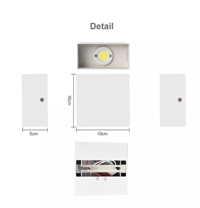 Led Wandleuchten Wandlampen Up Down Innenräume 2St. Kaltweiß
