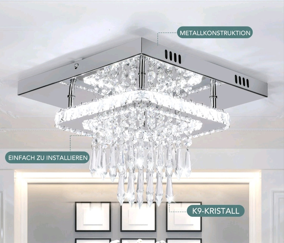 LED Kristall Kronleuchter Deckenlampe Deckenleuchte