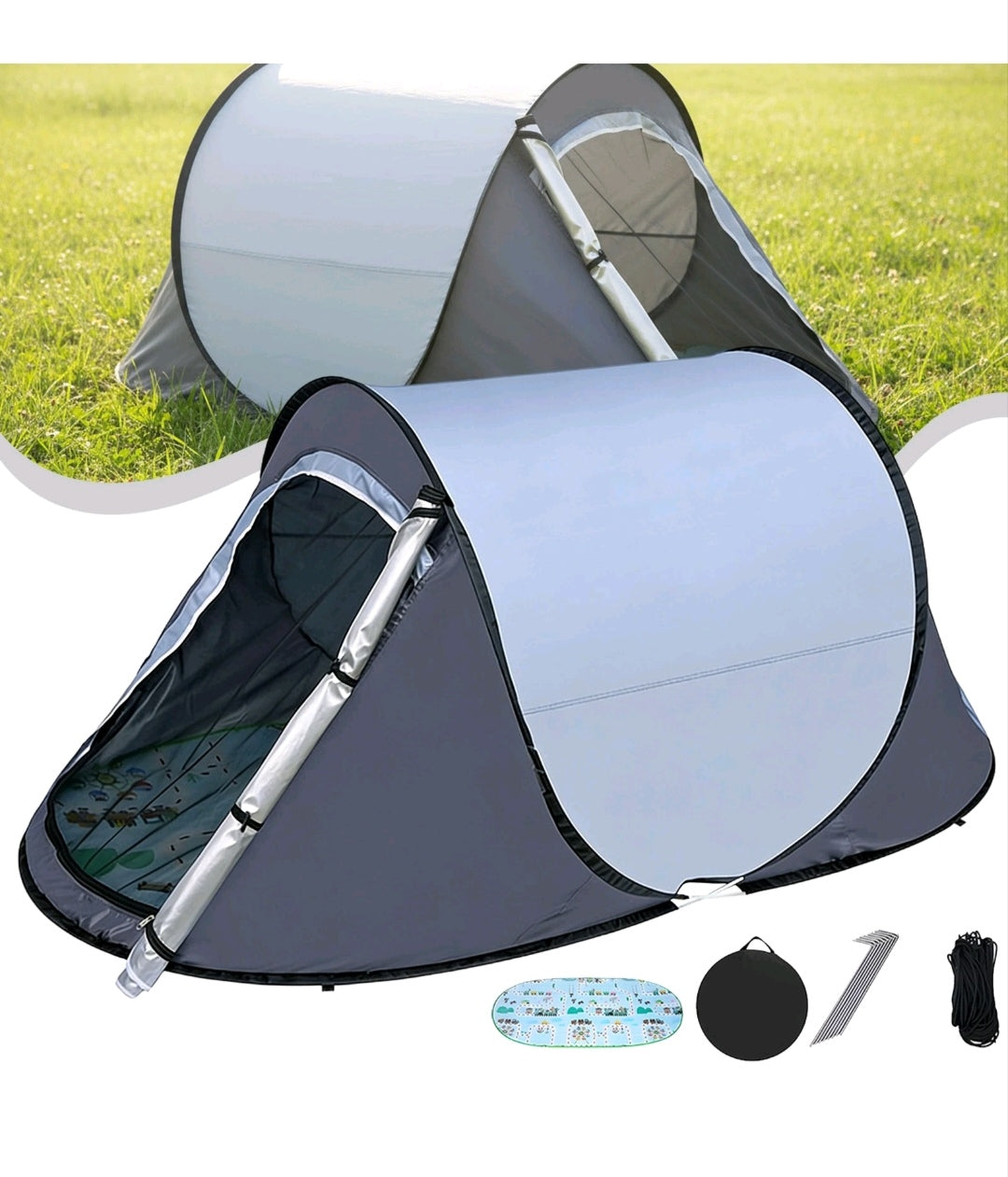 Campingzelt Pop Up Zelt Wurfzelt Wasserfest