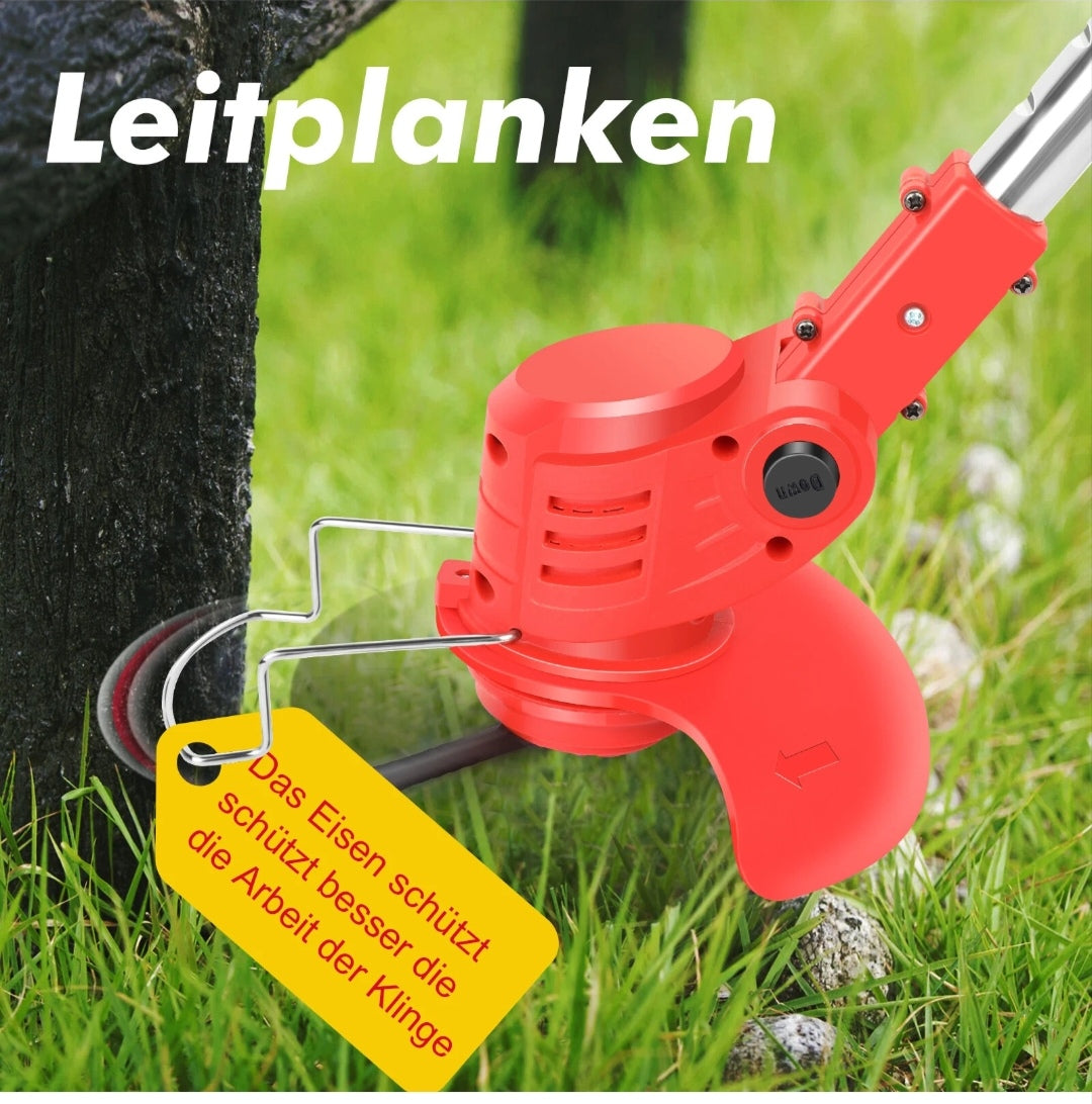 Elektrischer Rasentrimmer Akku Grasschneider mit 2 Akkus