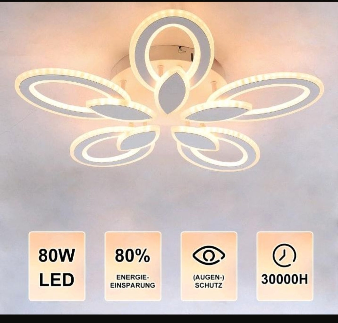 Led Deckenlampe Deckenleuchte Kronleuchter Groß Hell Dimmbar