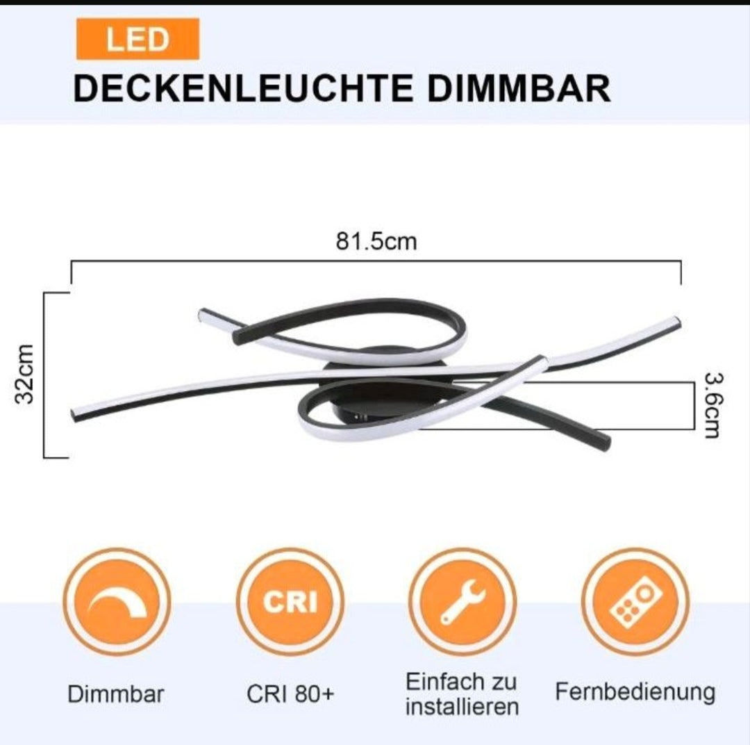 LED Deckenlampe Deckenleuchte Dimmbar Modern Neu