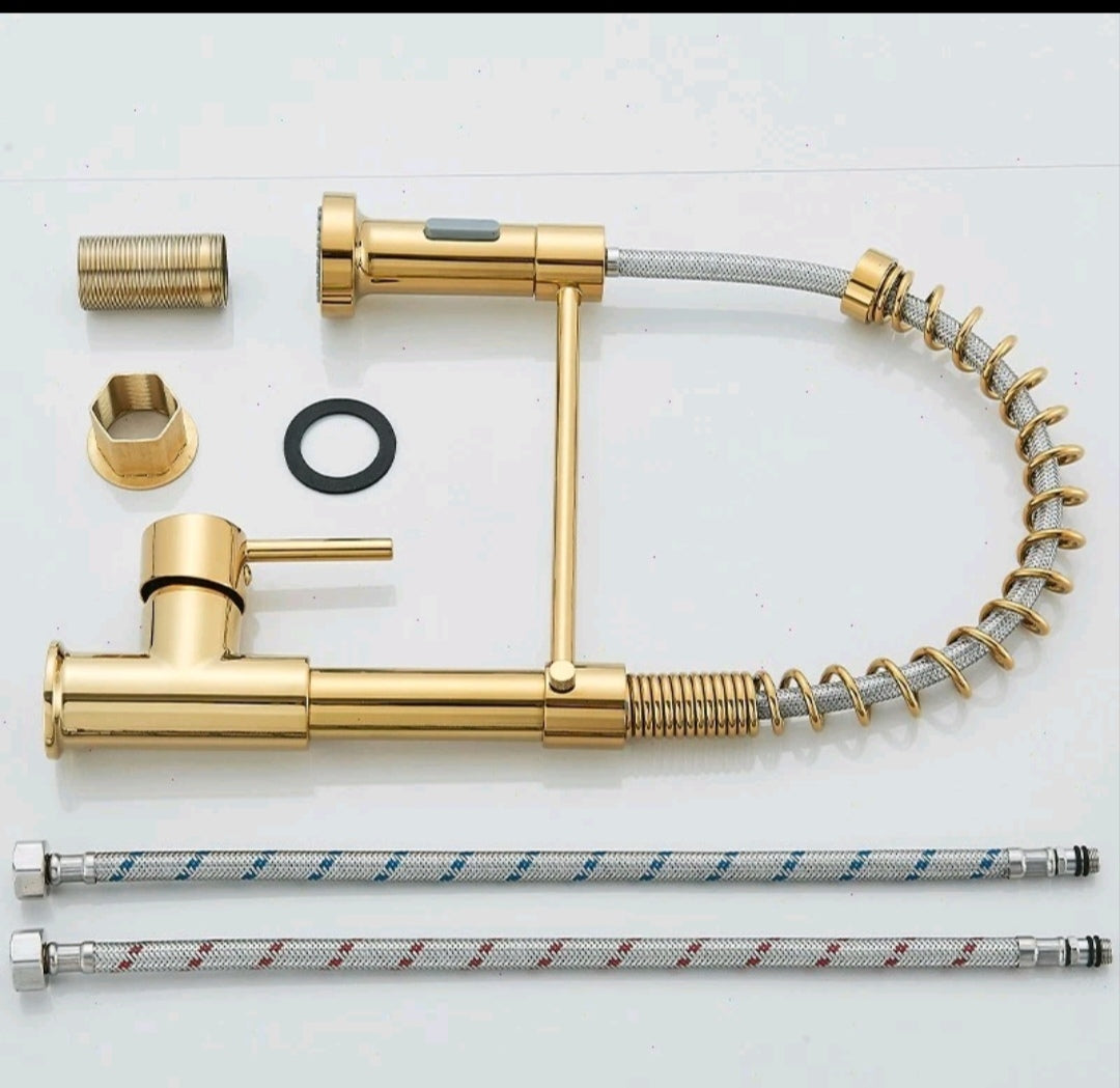 Küchenarmartur Mischbatterie Wasserhahn Gold Design