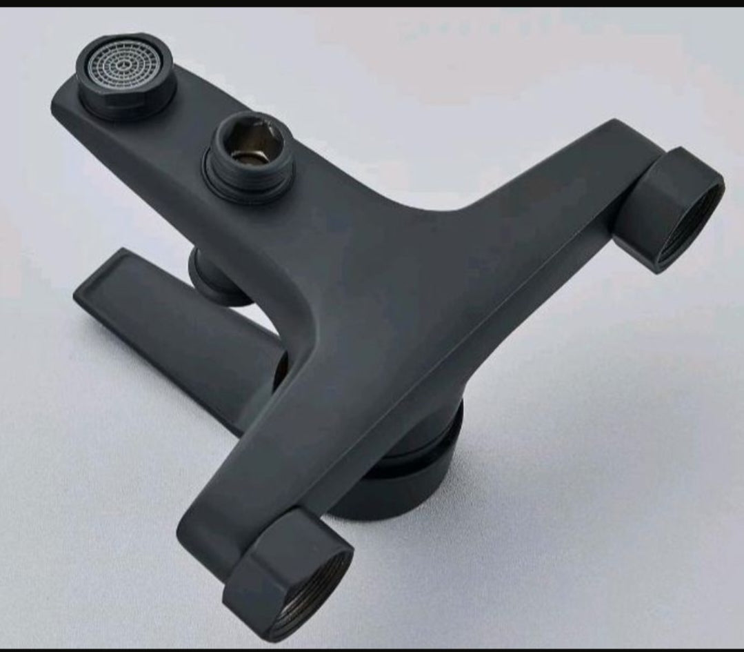 Badewannenarmartur Wannenarmartur Schwarz