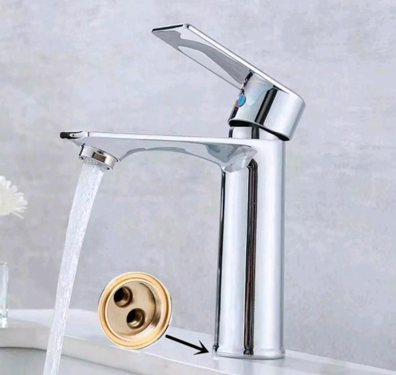 Bad Waschbecken Wasserhahn Mischbatterie Armartur Edelstahl Verchromt
