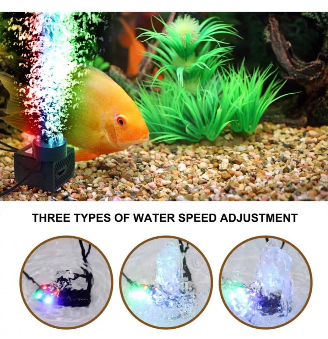 Teichpumpe Brunnenpumpe Gartenpumpe Aquarium mit Led