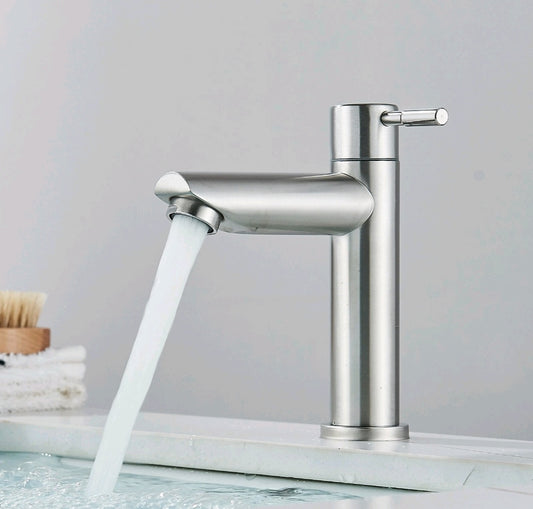 Bad Waschbecken Wasserhahn Armatur Edelstahl Kaltwasserhahn