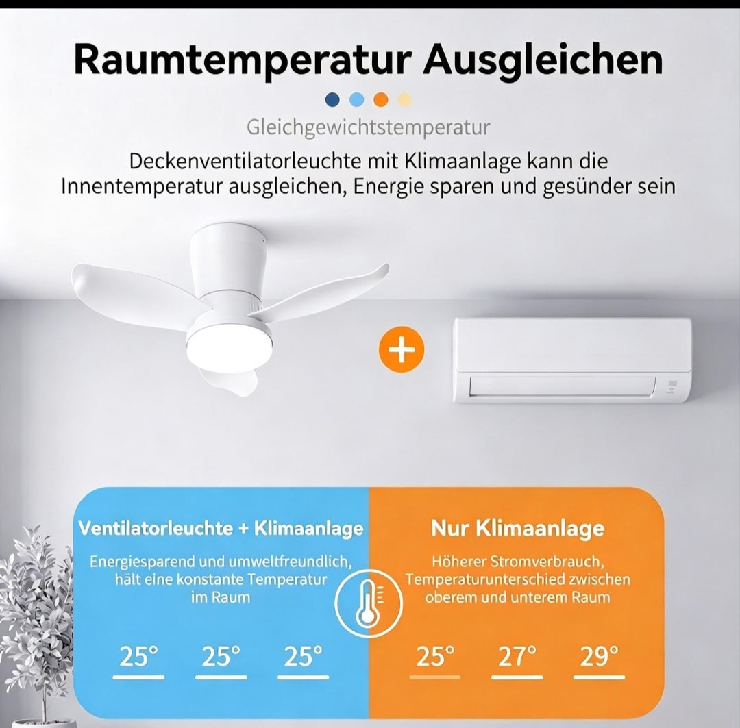 Deckenventilator Deckenleuchte Ventilator