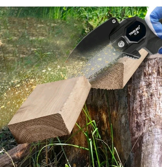 Akku Kettensäge Gartensäge mit Zubehör