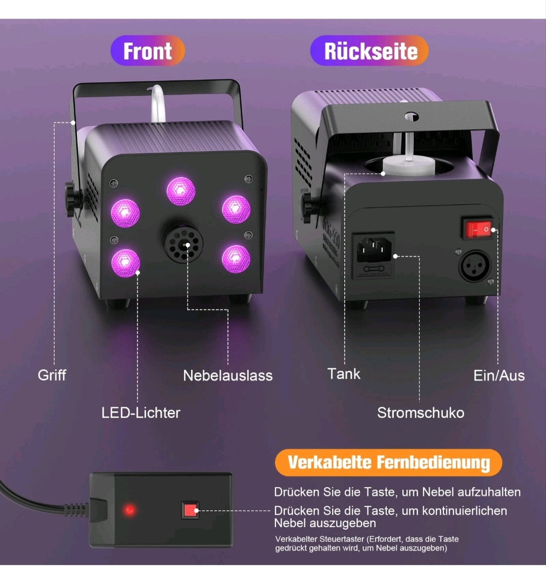 Bühnenlicht Nebelmaschine Disco Party Licht