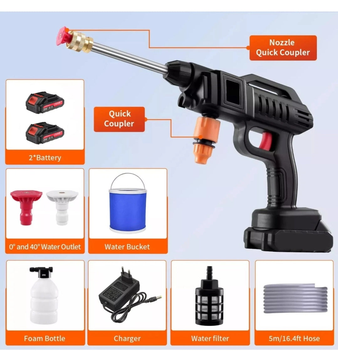 Akku Hochdruckreinger Druckreiniger mit 2 Akkus