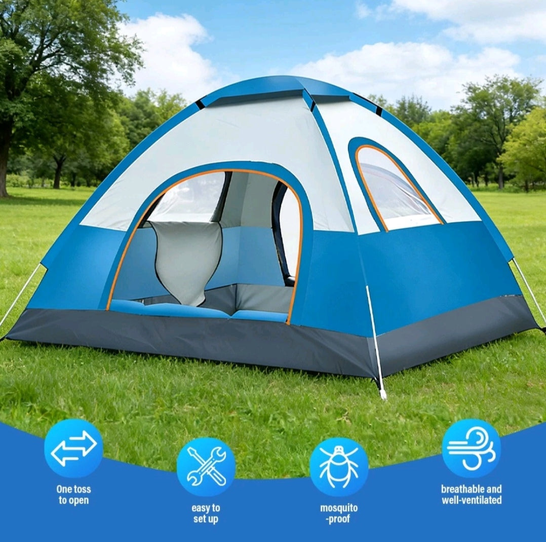 Campingzelt Pop Up Zelt Wurfzelt Wasserfest 3-4 Personen