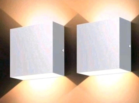LED Wandleuchten Wandlampen innen 2 Stück Warmweiss