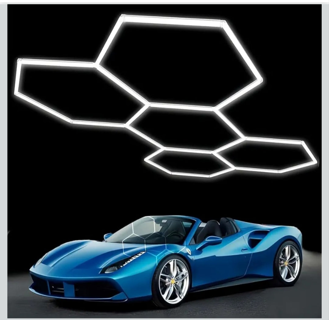 Hexagon Deckenlampe Garagenlicht Werkstattlampe Showroom Lampe
