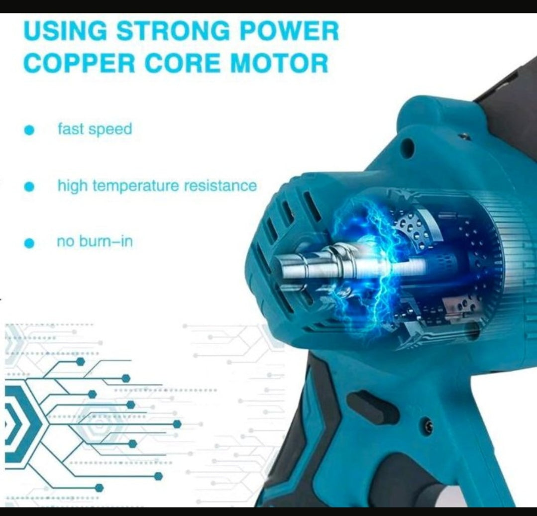 Akku Kettensäge Gartensäge mit 2 Akkus Motorsäge