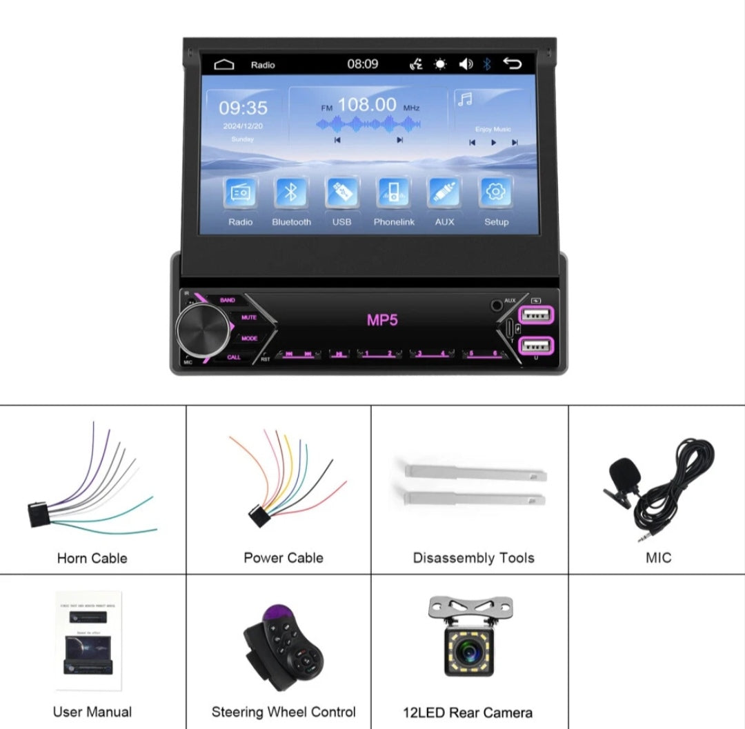 Autoradio DIN 1 Touchscreen Rückfahrtkamera