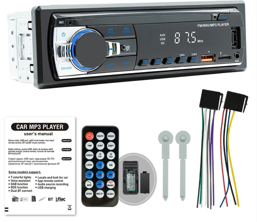 Autoradio Bluetooth Freisprechen Universal Din1 USB Aux