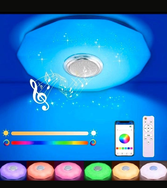 Bluetooth Deckenlampe Deckenleuchte mit Lautsprecher Rgb