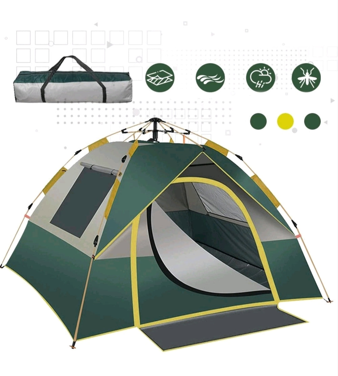 Campingzelt Pop Up Zelt Wurfzelt Wasserfest