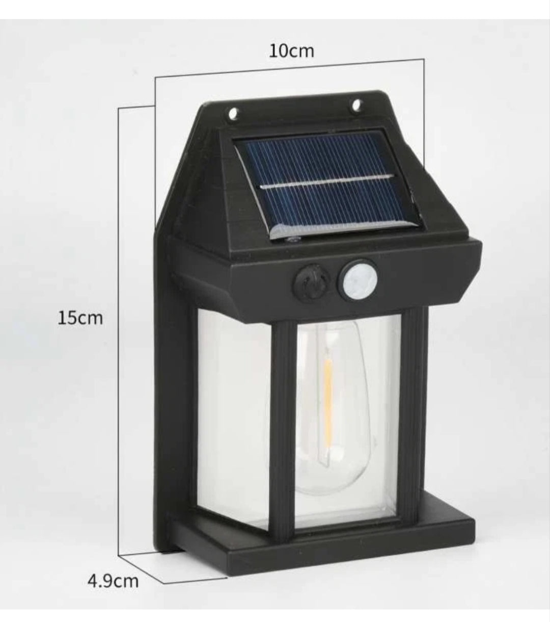 Solar Wandleuchten Wandlampen 2 Stück mit Bewegungsmelder Laternen