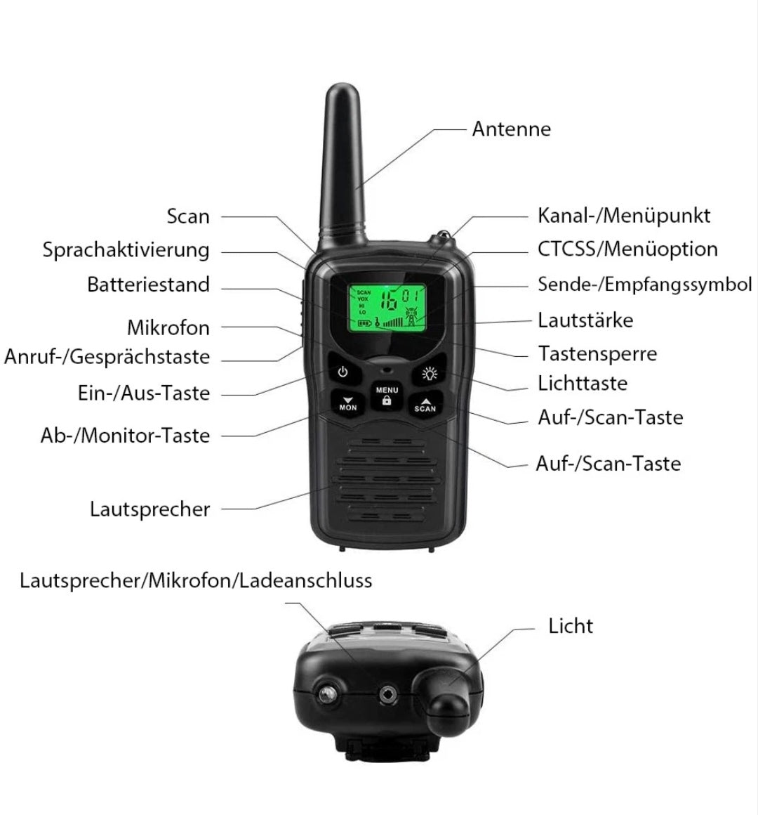 Walkie Talkies Funkgeräte 2Stück