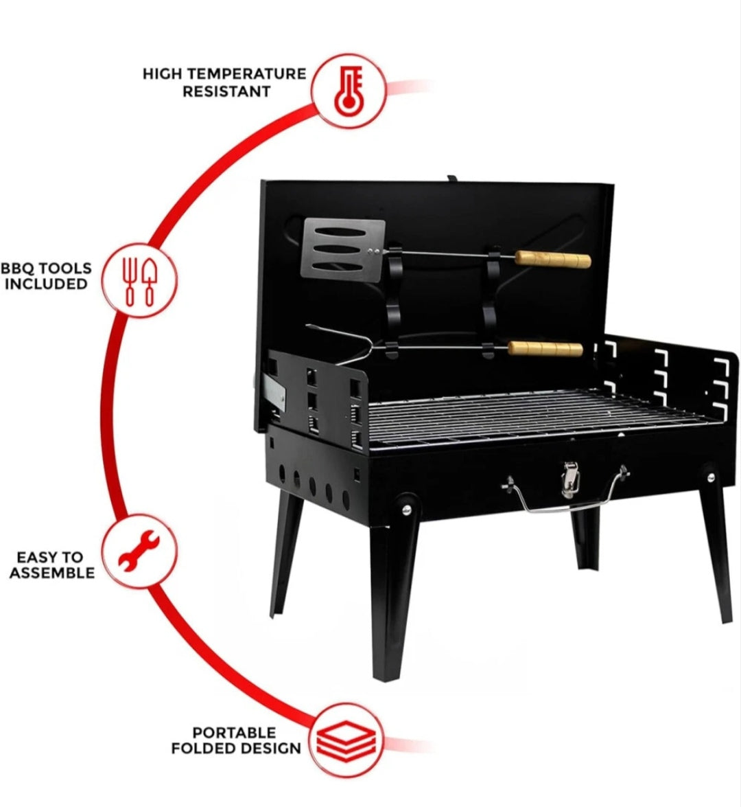Kohlegrill Koffergrill Camping grill