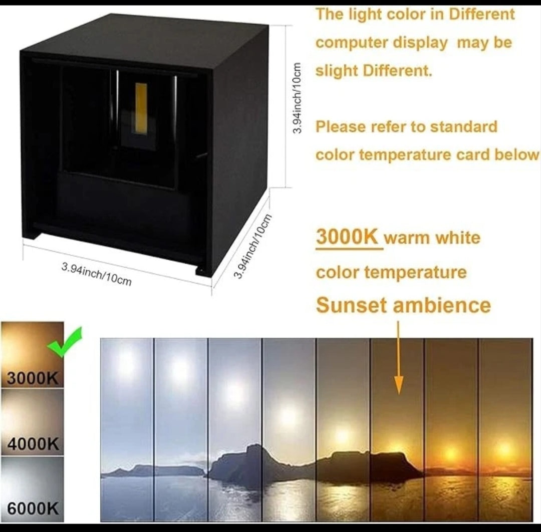 Wandleuchte Wandlampe up down innen Aussen Einstellbar