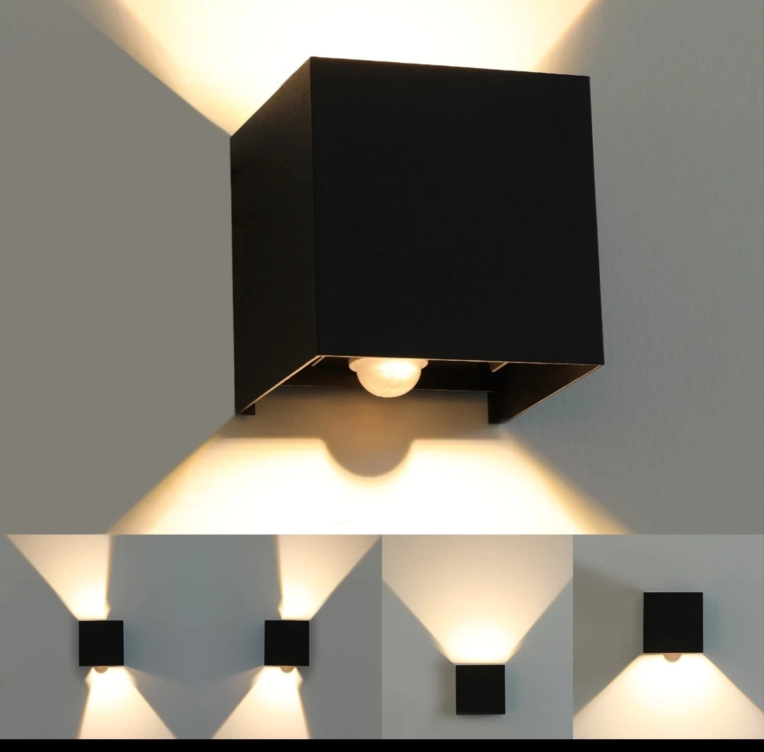 LED Wandleuchte Wandlampe up down innen Aussen mit Bewegungsmelder