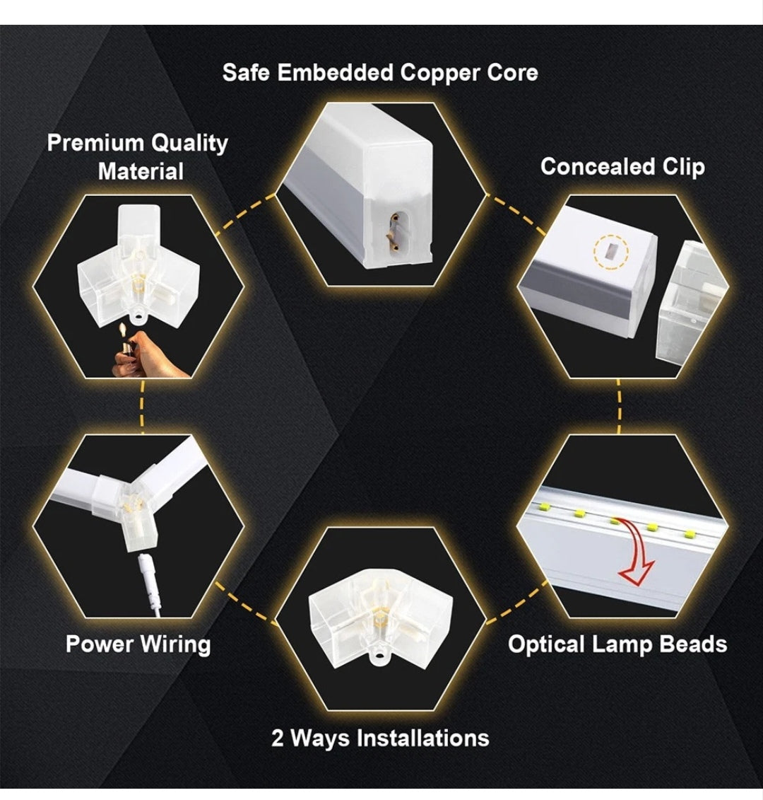 Hexagon Garagenlicht Werkstattlampe Showroom 8er