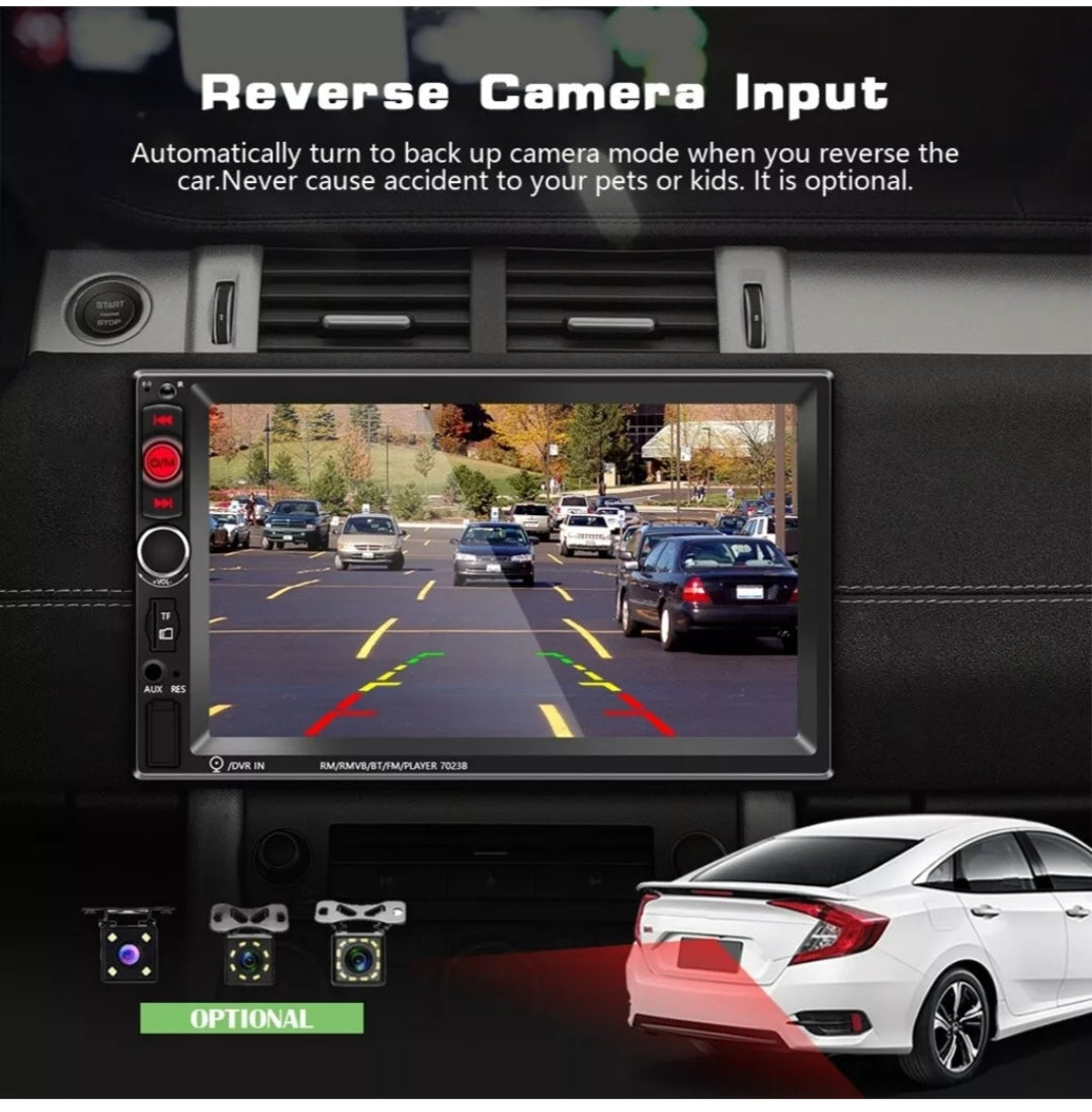 Autoradio Bluetooth Doppel Din2 Touchscreen Rückfahrtkamera