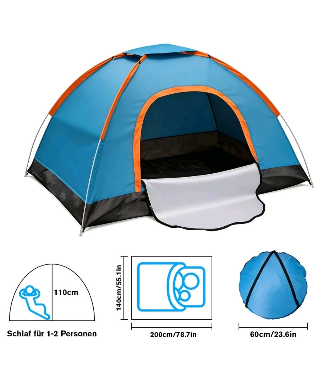 Campingzelt Pop Up Zelt Wurfzelt Wasserfest
