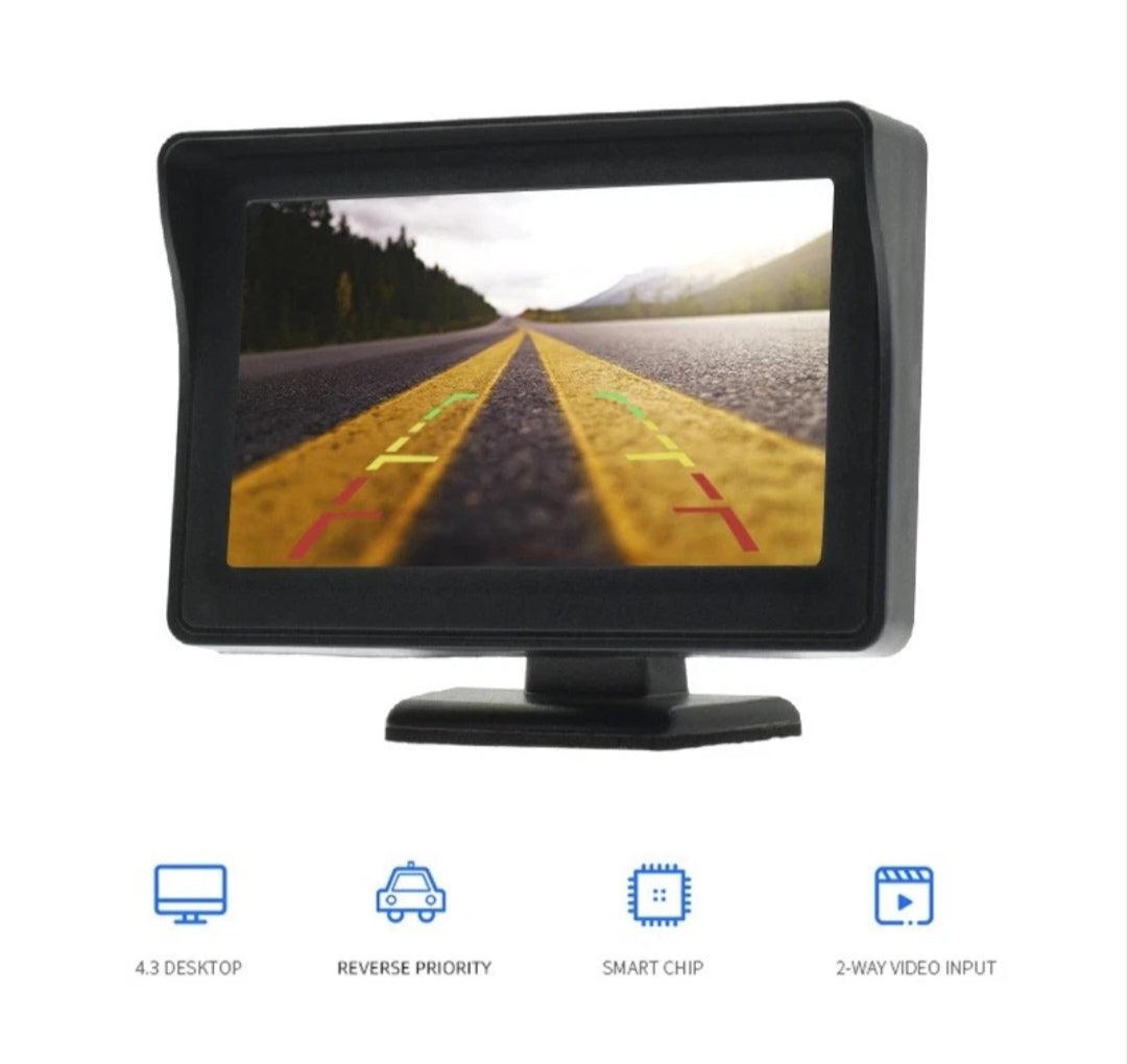 Rückfahrtkamera mit Monitor Rückfahrsystem PKW, Wohnwagen