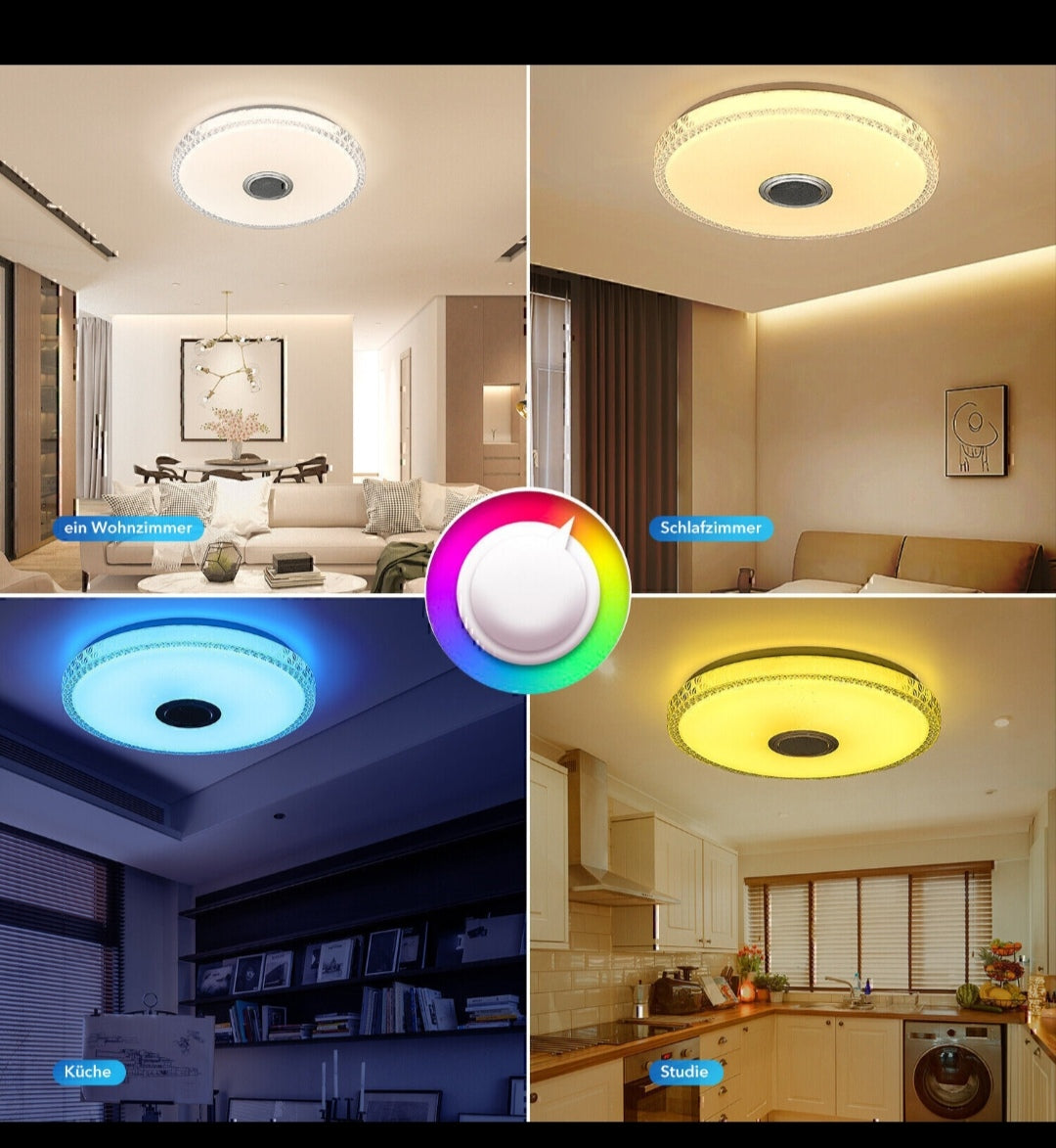 Deckenlampe Deckenleuchte Bluetooth Lautsprecher Rgb