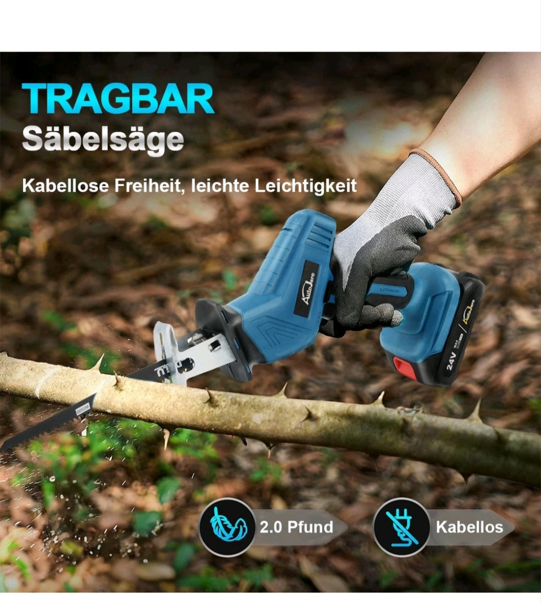Akku Säbelsäge Elektrische Säge mit Zubehör