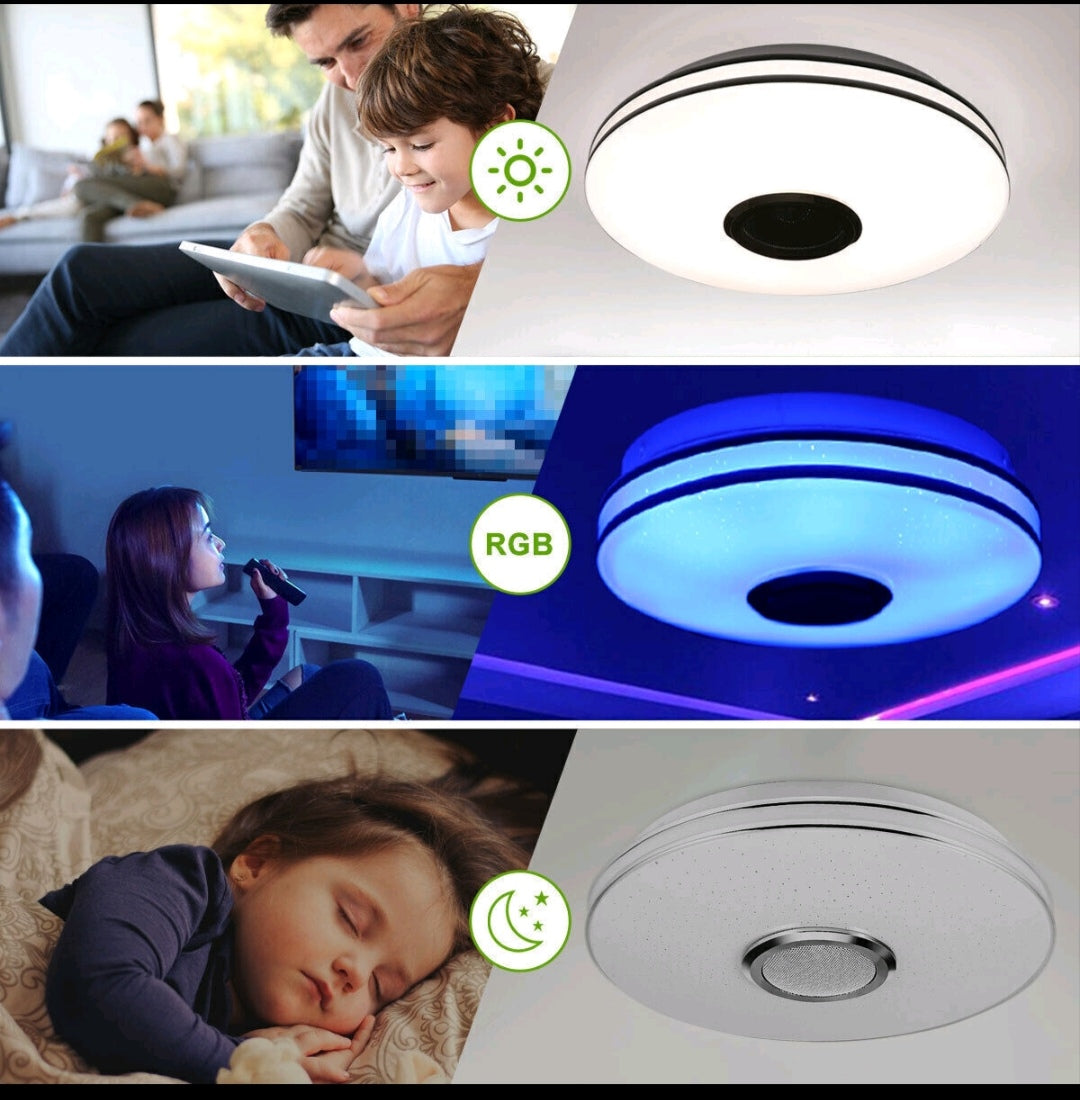 LED Deckenlampe Deckenleuchte Rgb Bluetooth Lautsprecher