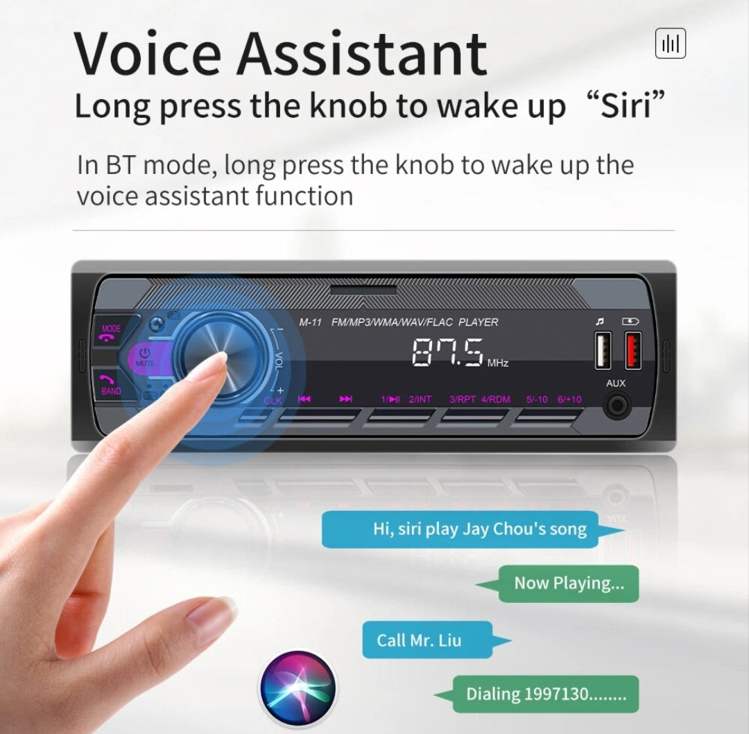 Autoradio Bluetooth Freisprechen Universal Din1 USB Aux SD